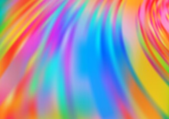 Fototapeta premium Light Multicolor, Rainbow vector blurred background.