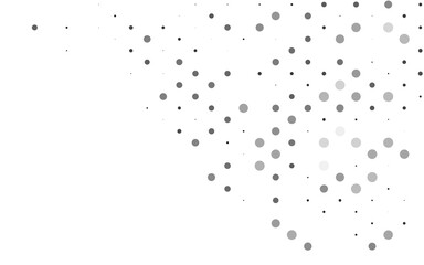 Light Silver, Gray vector cover with spots.