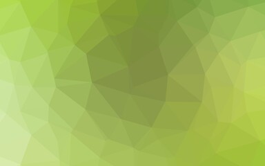Fototapeta premium Light Green, Yellow vector polygonal background.