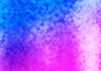 Light Pink, Blue vector layout with lines, rectangles.