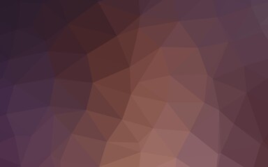 Obraz premium Dark Pink vector shining triangular background.