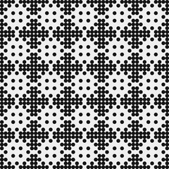 Abstract Cross Pattern Dots Logo generative computational art illustration