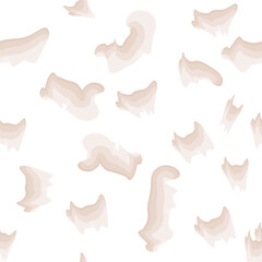 Seamless pattern of pastel colors on white. Abstract vector