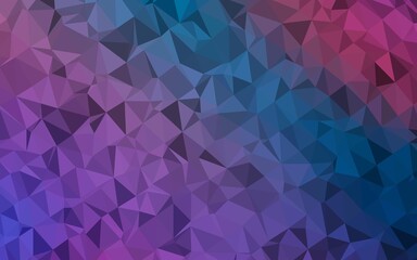 Obraz premium Dark Blue, Red vector abstract polygonal cover.