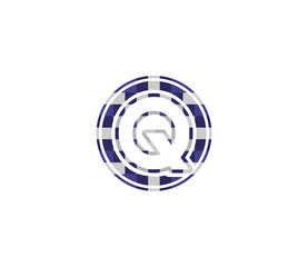 Q Alphabet Music Logo Design Concept