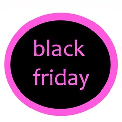 Black Friday Sale sticker. Huge Discount banner. Animation