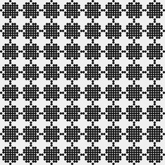 Abstract Cross Pattern Dots Logo generative computational art illustration