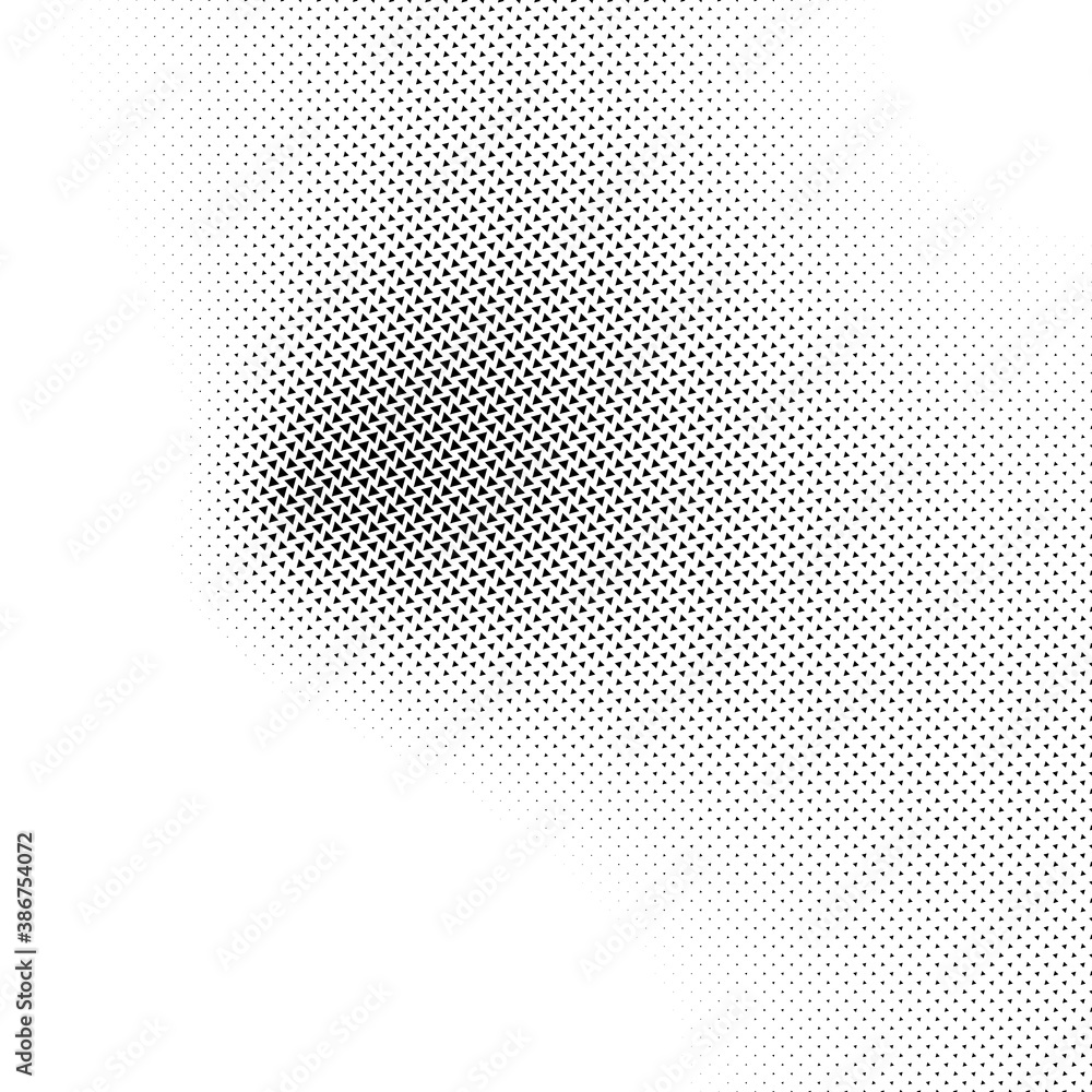 Poster triangles halftone vector illustration. triangle geometric background texture and pattern