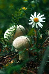 mushrooms in the forest