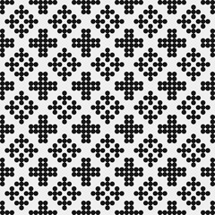 Abstract Cross Pattern Dots Logo generative computational art illustration
