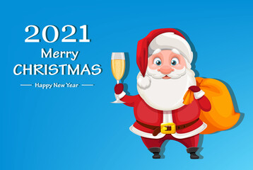 Merry Christmas and Happy New Year. Santa Claus