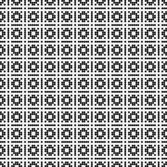 Fototapeta premium Abstract Cross Pattern Dots Logo generative computational art illustration