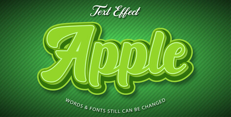 Apple editable text effect