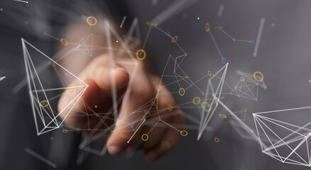 videoconference group of people talking in social network team work..