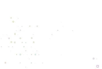 Light Multicolor, Rainbow vector pattern with spheres, squares.