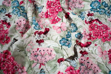 Butterfly and Floral Fabric