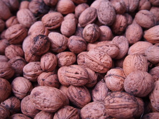 close up of walnuts