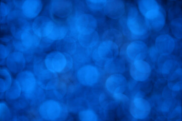 defocused festive blue background bokeh celebration holiday