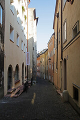 An old narrow street in Salzburg, Austria