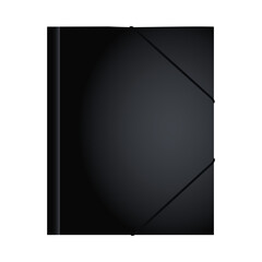 black folder mockup isolated icon