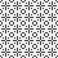 Abstract Cross Pattern Dots Logo generative computational art illustration