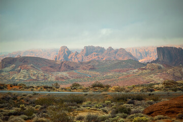 Fototapeta premium Nevada Desert and Mountain