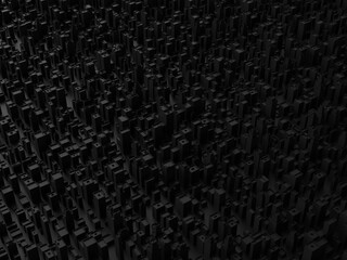 Abstract black urban city environment background