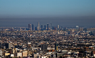 Obraz premium aerial view of los angeles