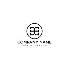 Letter E line logo design. Linear creative minimal monochrome monogram symbol. Universal elegant vector sign design. Premium business logotype. Graphic alphabet symbol for corporate business identity