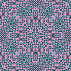 Ethnic floral motifs seamless pattern design