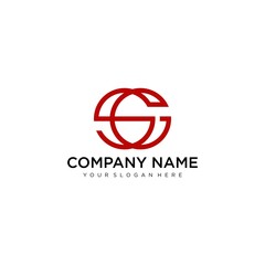 Letter SC line logo design. Linear creative minimal monochrome monogram symbol. Universal elegant vector sign design. Premium business logotype. Graphic alphabet symbol for corporate business identity