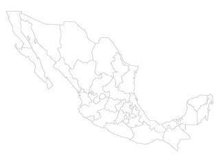 States of Mexico map