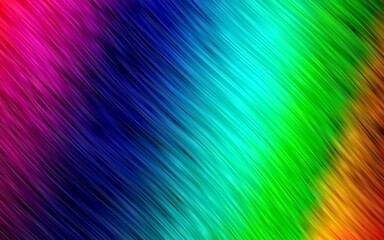 Dark Multicolor, Rainbow vector template with bent lines.