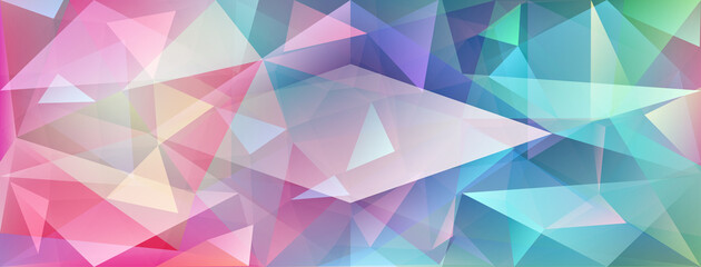 Obraz premium Abstract crystal background with refracting of light and highlights in different colors