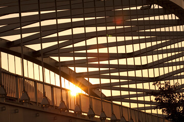 夕陽と銀橋