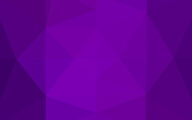 Light Purple vector shining triangular template.