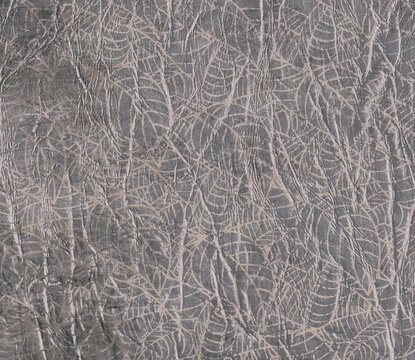 Wallpaper leaves on concrete 