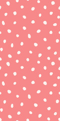 Hipster colorful seamless polka dot pattern. Vector irregular abstract texture with random hand drawn spots.