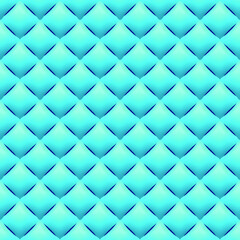 Blue gradient mosaic tiles background. Square pattern with geometric design. 3D vector illustration. Seamless pattern. Follow other mosaic patterns in my collections. 