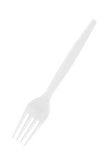 plastic fork isolated on white background