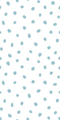 Hipster monochrome seamless polka dot pattern. Vector irregular abstract texture with random hand drawn spots.