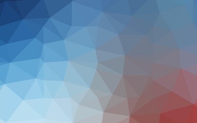 Light Blue, Red vector abstract mosaic background.