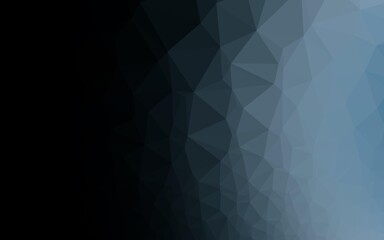 Dark BLUE vector shining triangular pattern.