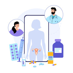 Obraz na płótnie Canvas Gynecology clinic concept