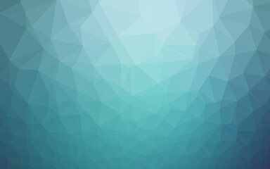 Light BLUE vector triangle mosaic texture.