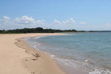 Sunny day in a Desert Beach in Brazil