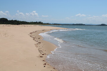 Sunny day in a Desert Beach in Brazil
