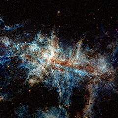 Galaxy stars. Elements of this image furnished by NASA