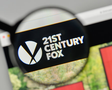 Milan, Italy - November 1, 2017: 21st Century Fox Logo On The Website Homepage.