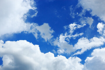 blue sky and clouds